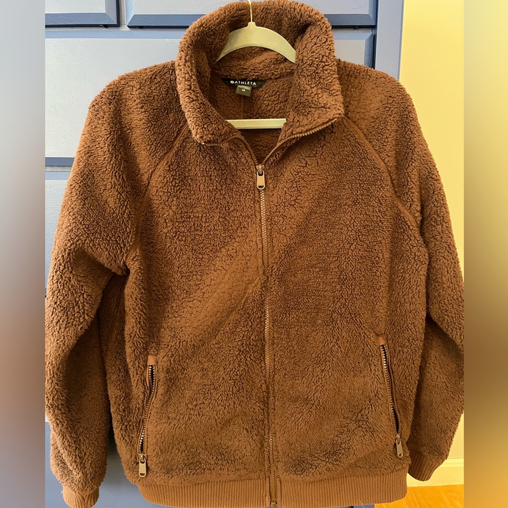 Athleta fleece jacket, EUC, Medium